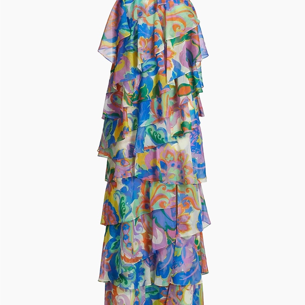 Amanda Uprichard Multicolor Floral Maxi Dress